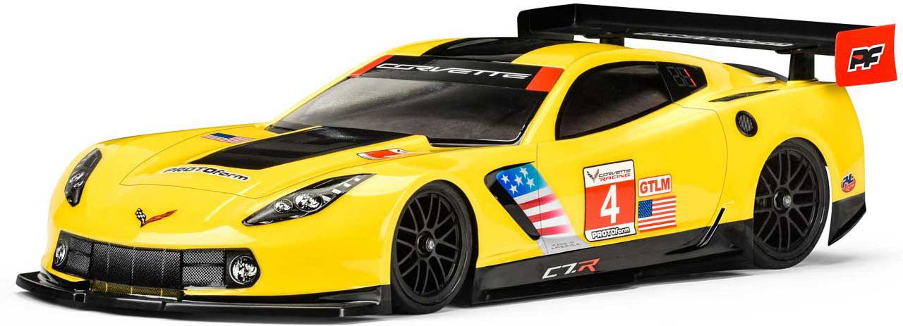 1/10 Chevrolet Corvette C7.R Clear Body 190mm